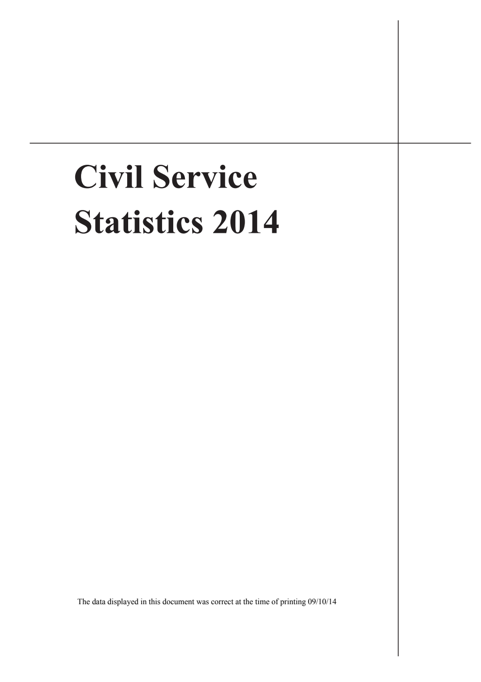 Civil Service Statistics 2014