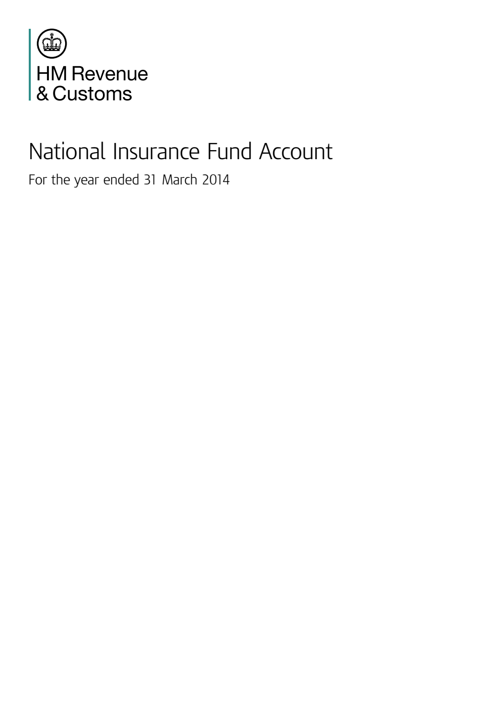 National Insurance Fund Account For the year ended 31 March 2014