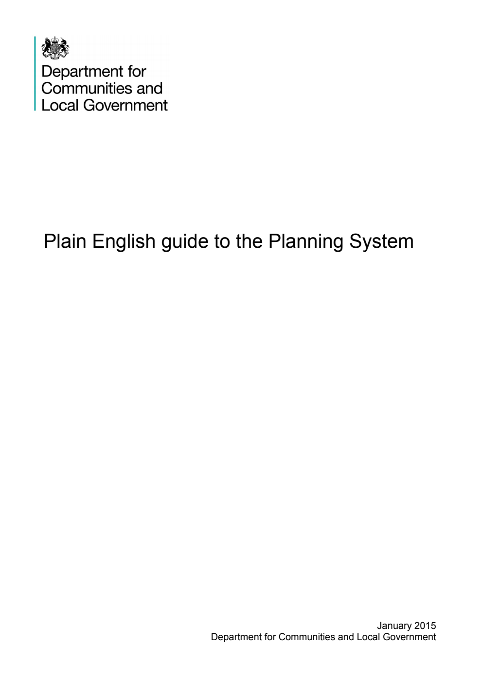 Plain English guide to the Planning System