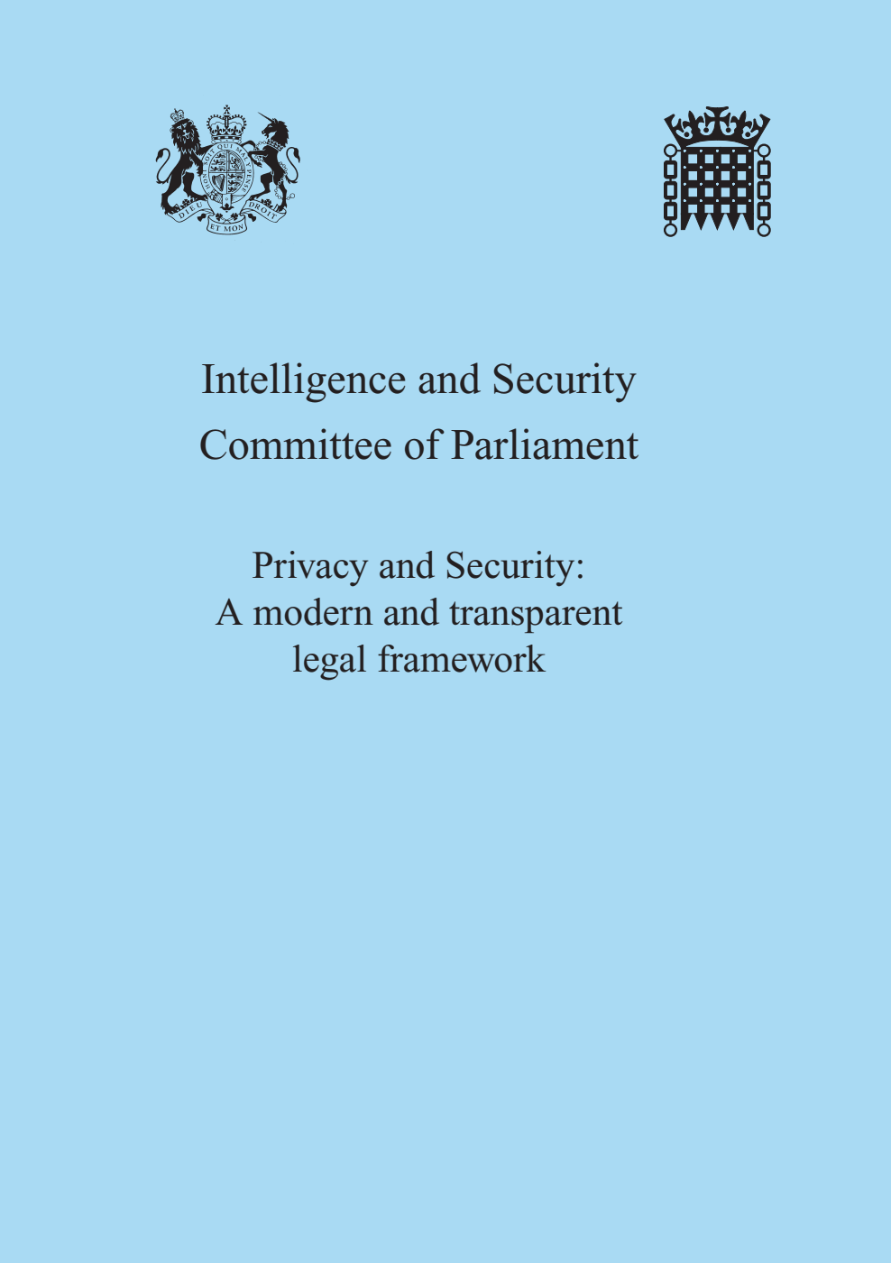 Privacy and Security: A modern and transparent legal framework