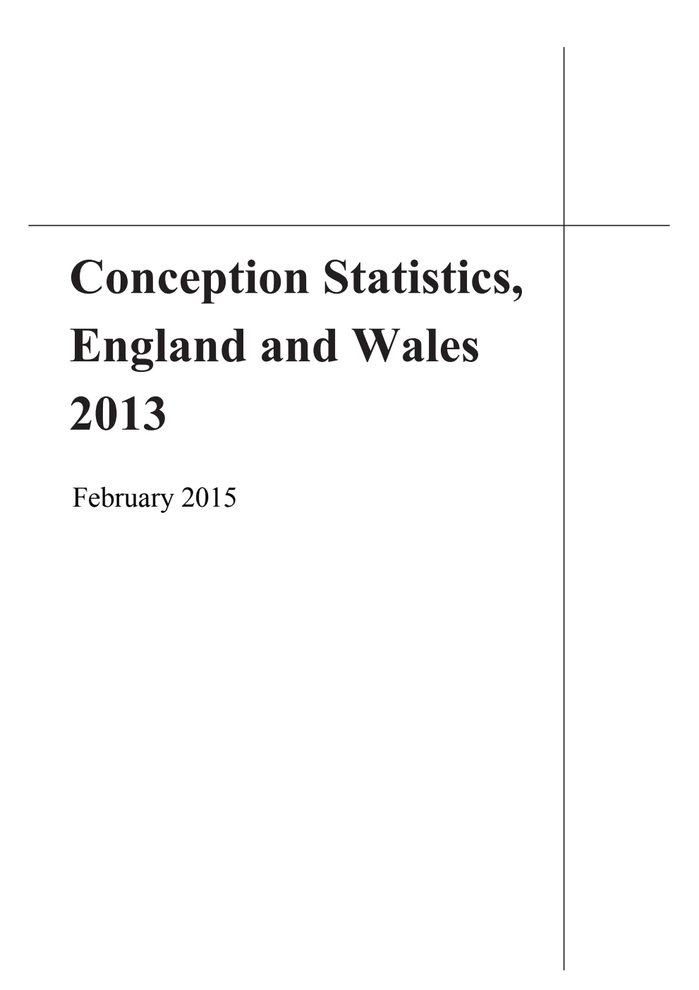 Conception Statistics England and Wales 2013