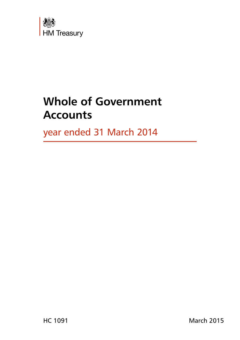 Whole of Government Accounts: year ended 31 March 2014