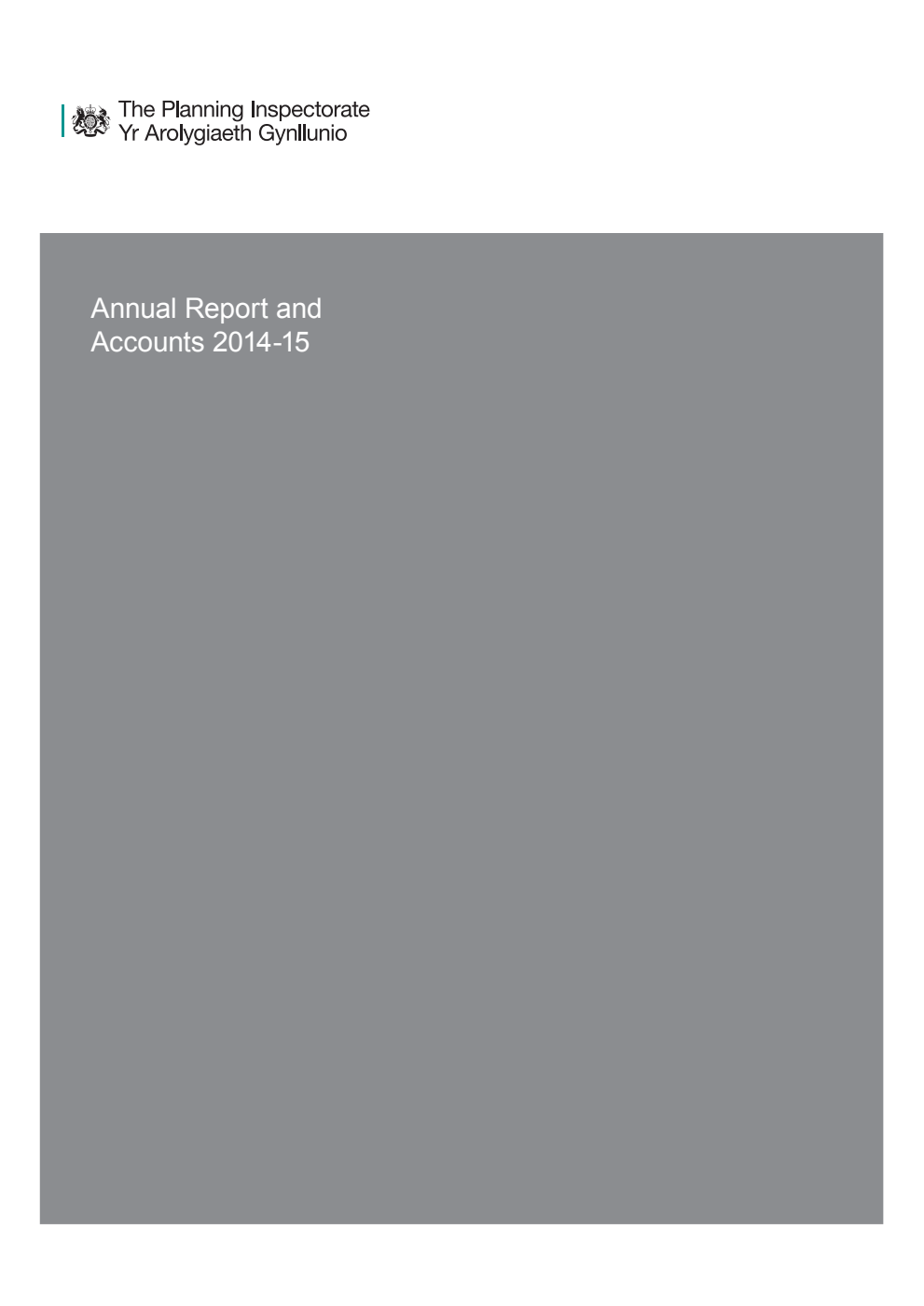 The Planning Inspectorate Annual Report and Accounts 2014-15
