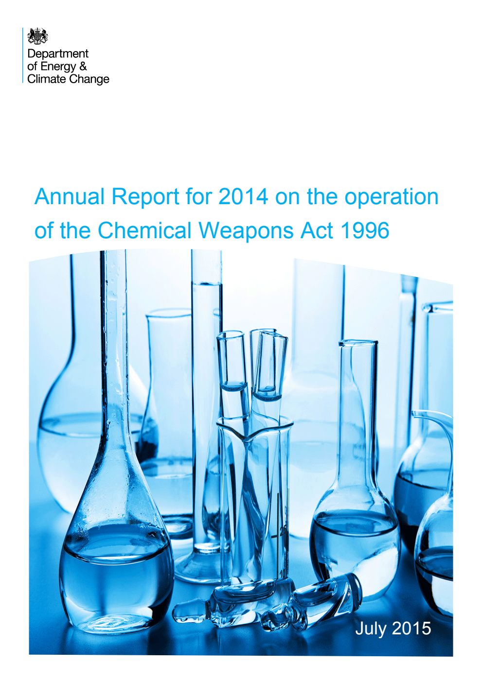 Annual report for 2014 on the operation of the Chemical Weapons Act 1996