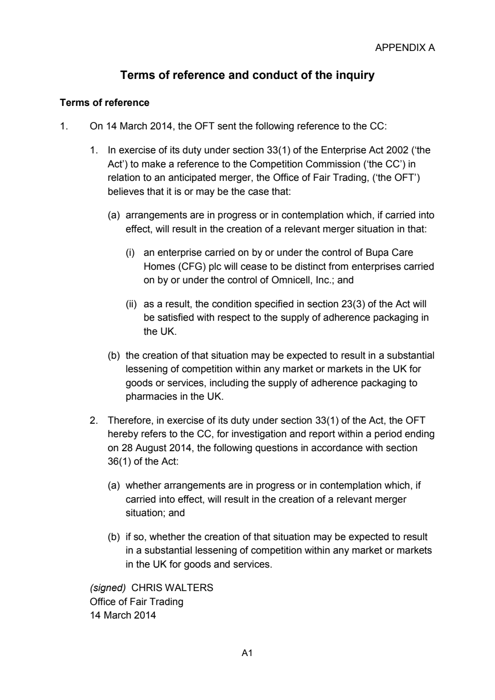 Omnicell and SurgiChem. Appendices and Glossary