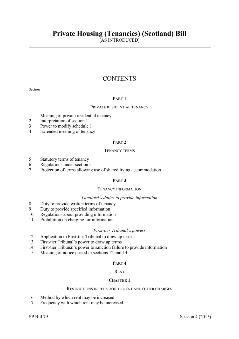 Private Housing (Tenancies) (Scotland) Bill [as introduced]